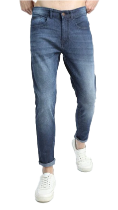 Tapered fit denim jeans for men