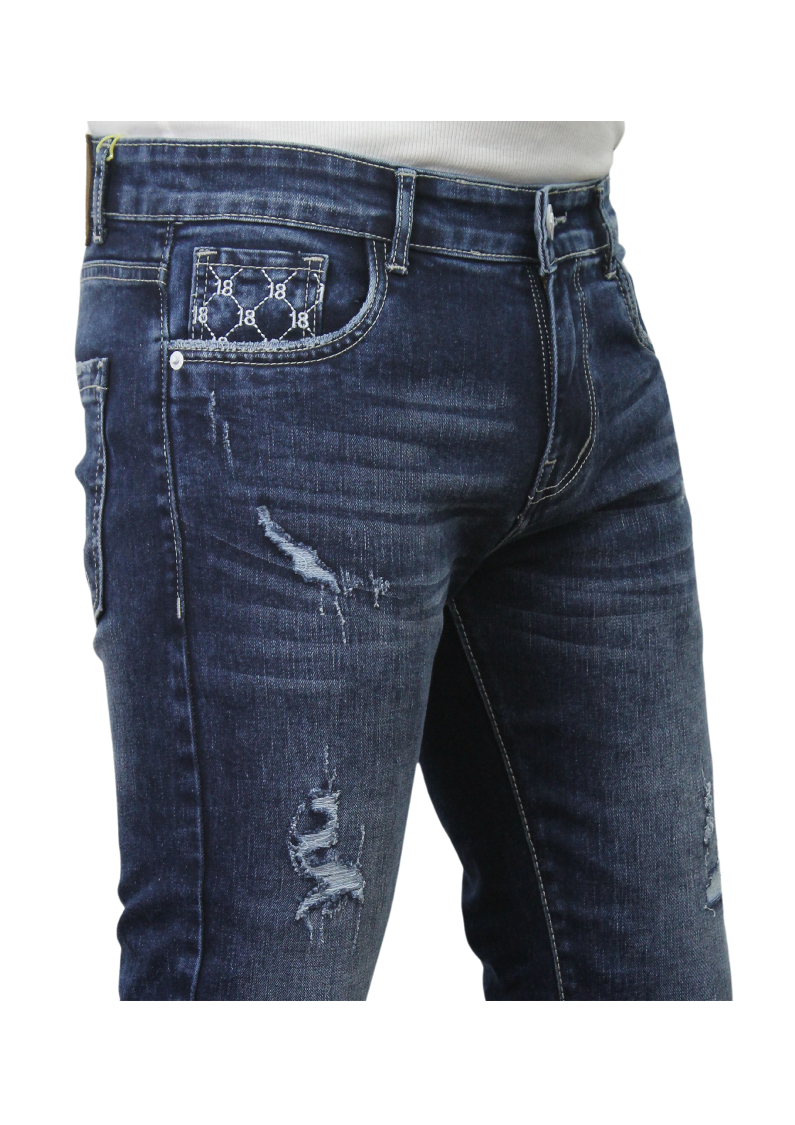 Berry Blue Light Ankle Fit Funky Denim Jeans